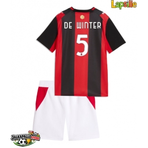 AC Milan Koni De Winter #5 Kotipaita Lapsille 2026-27 Lyhythihainen (+ shortsit)